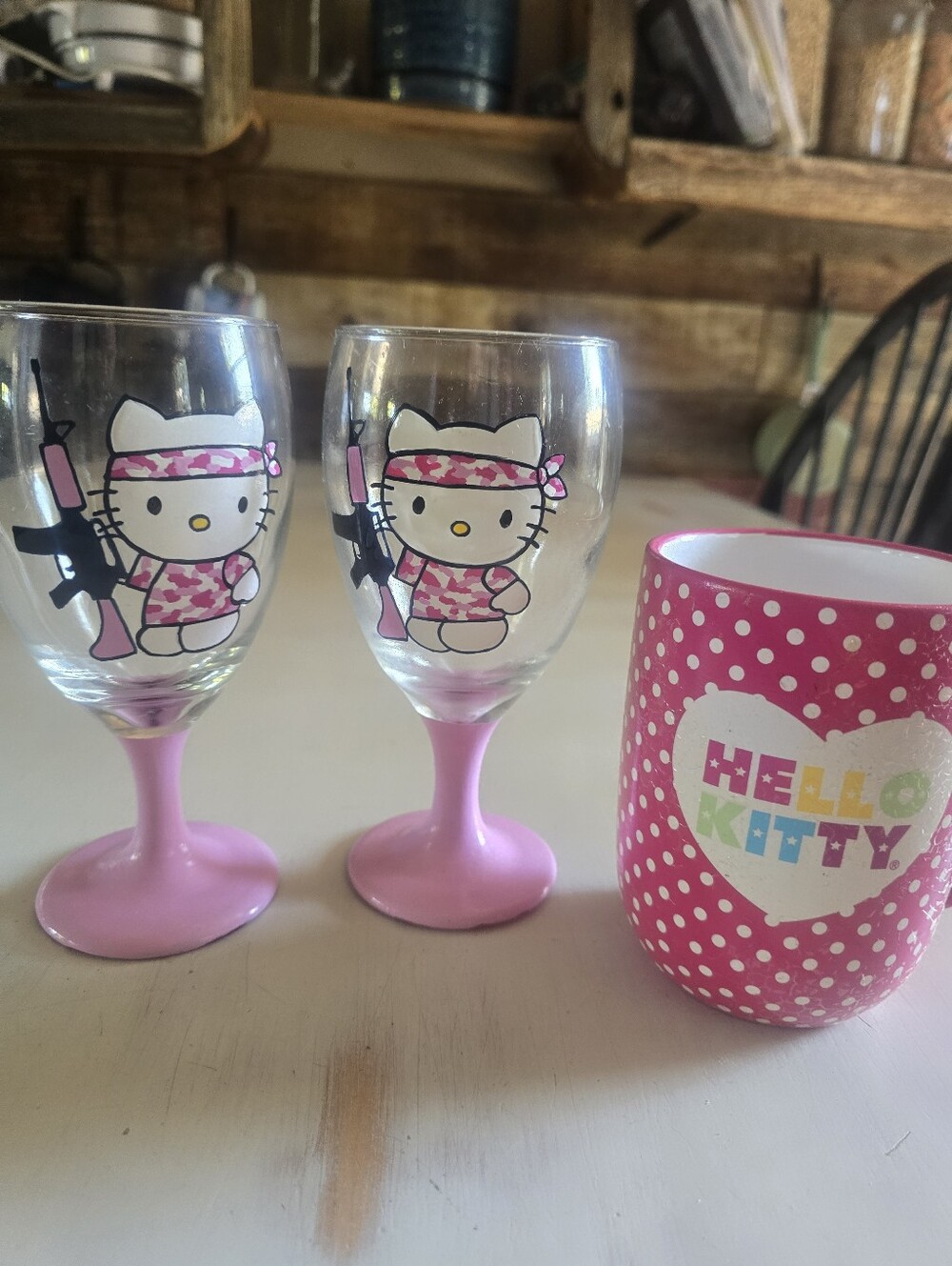 3 Hello Kitty Cups